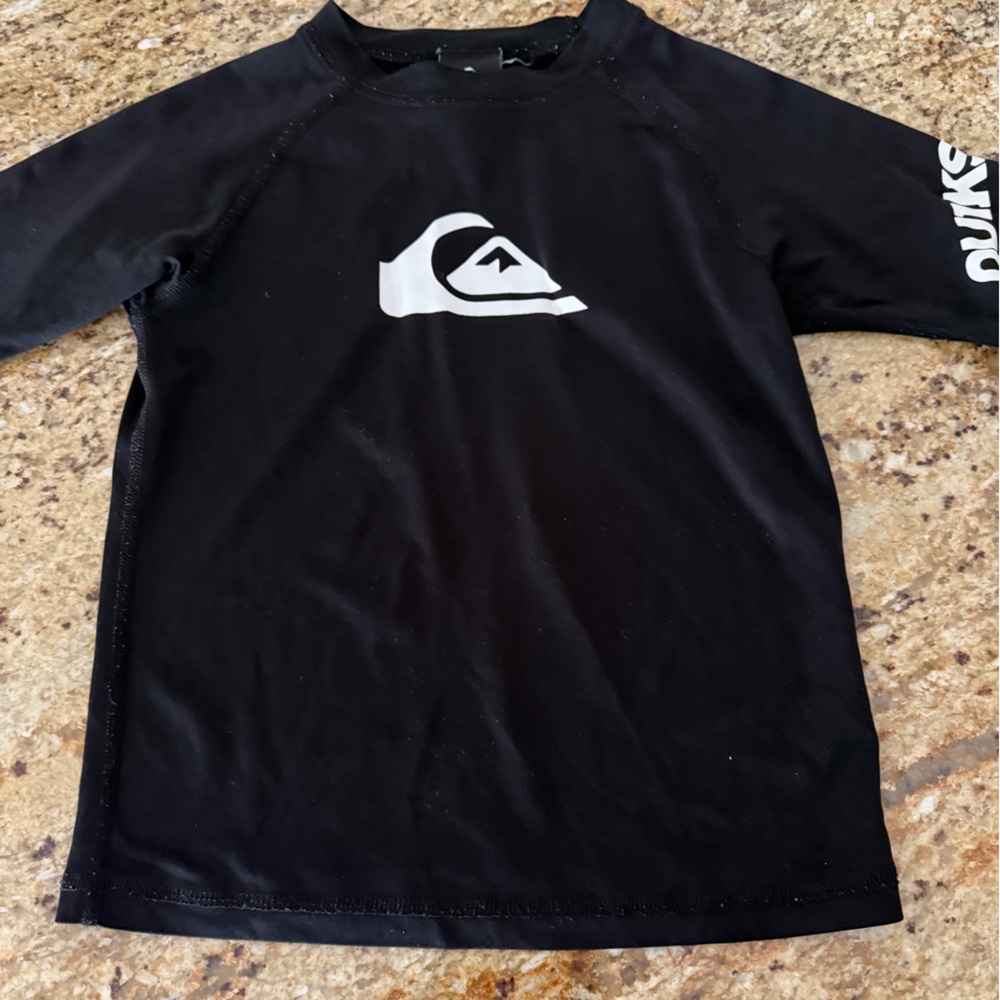 Quiksilver Boys Black and White Surf Shirt